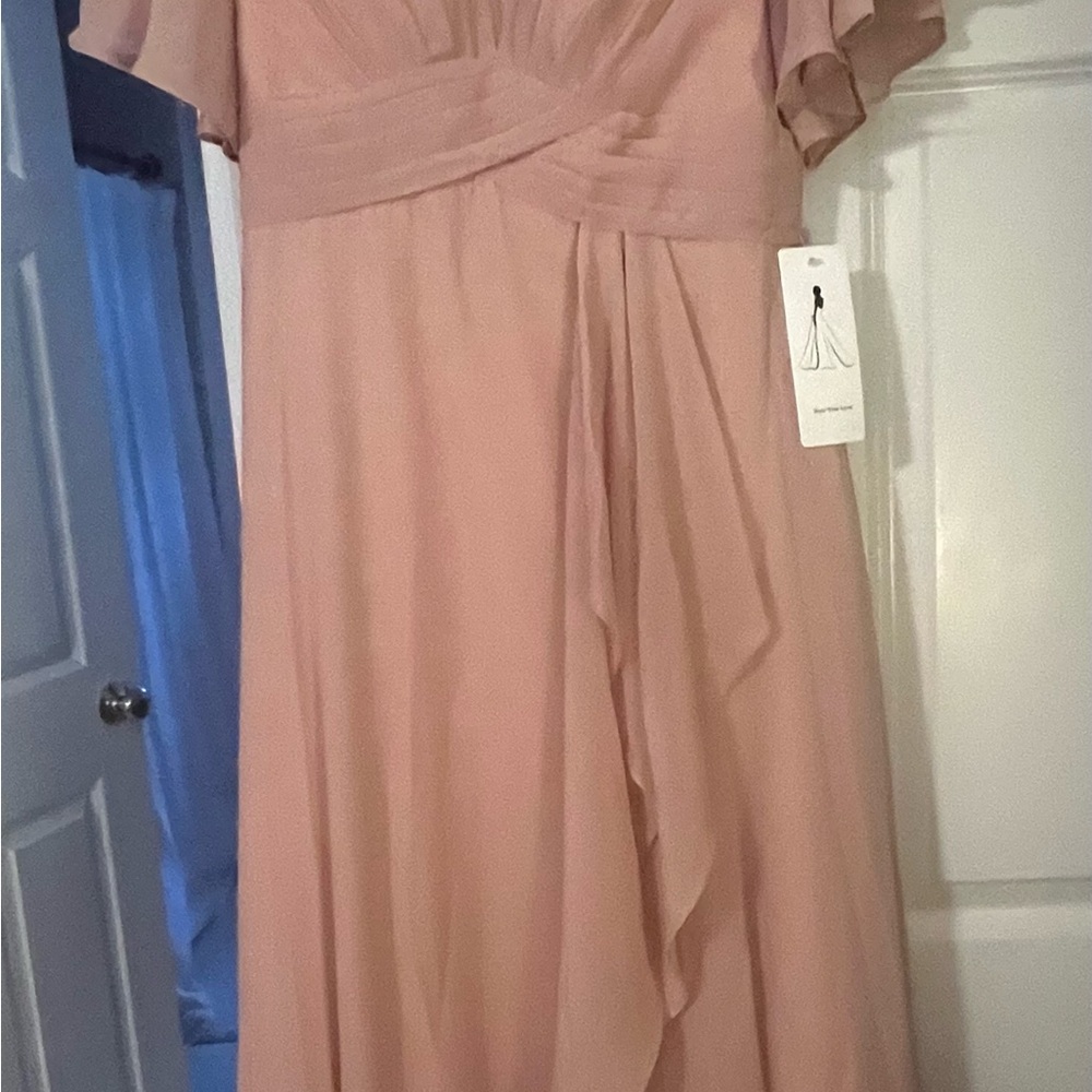 Chic Blush Maxi Dress Size 10 - Picture 3 of 7